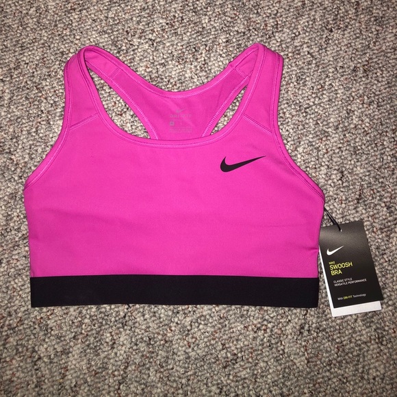 NEW Nike Swoosh Icon Sports Bra - Picture 1 of 7